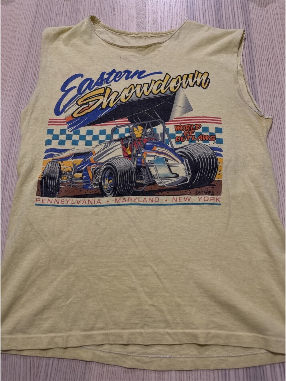 1988 World Of Outlaws EASTERN SHOWDOWN 10th Anniversary Singlet